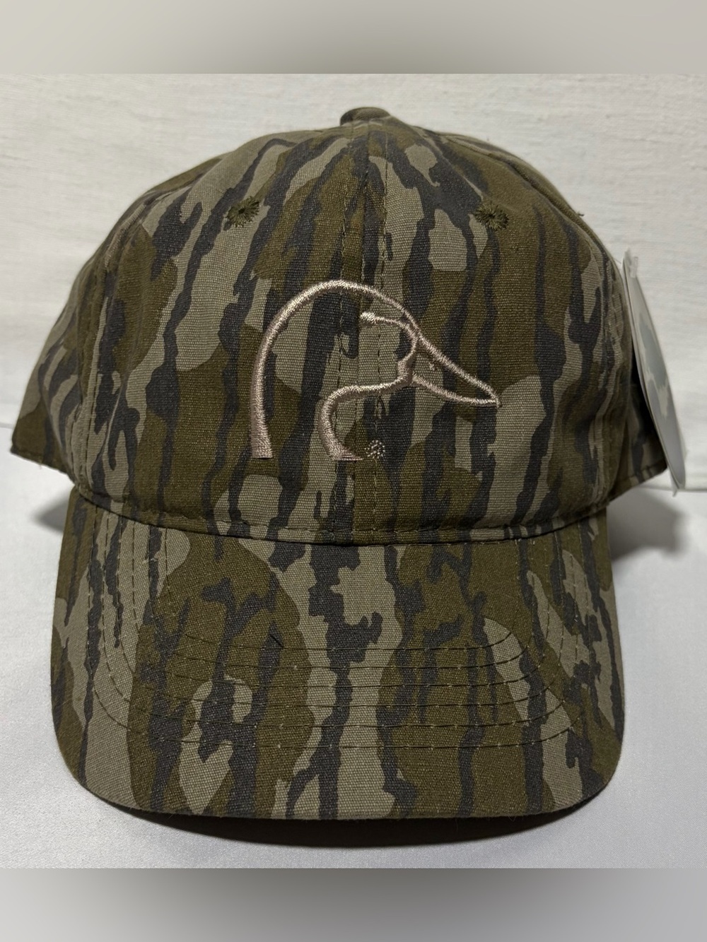 Ducks Unlimited Mossy Oak Bottomland Camo Ball Cap Men's OSFM NWT Embroidered